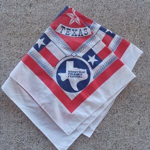 Vintage 1987 Kerrville Folk Festival Texas Bandana